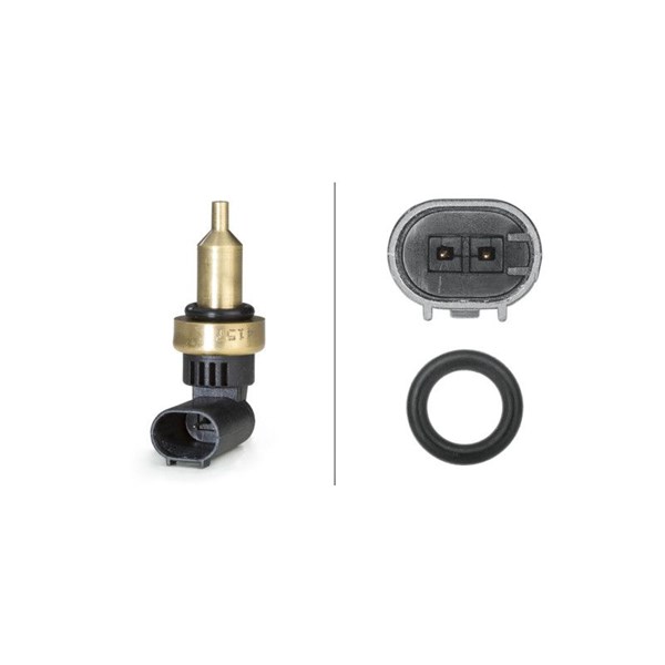 Kylvätsketemperatur-sensor, Upptill Hella 6PT 358 058-191 HELLA