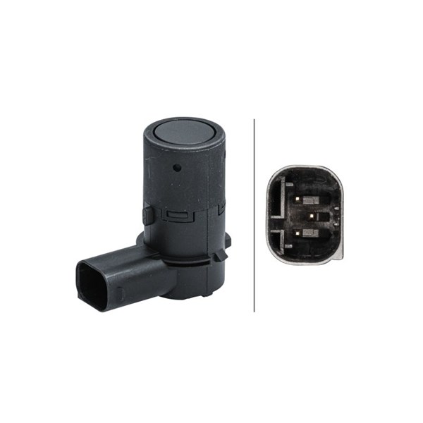 Sensor, parkeringshjälp, Bak, Höger, Vänster Hella 6PX 358 141-30 HELLA