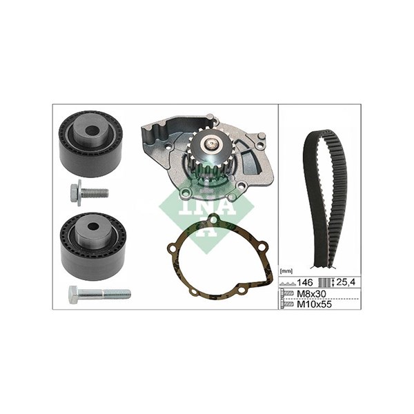 Kamremskit med vattenpump Ina 530 0446 31 INA