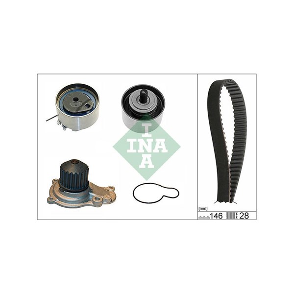 Kamremskit med vattenpump Ina 530 0641 30 INA
