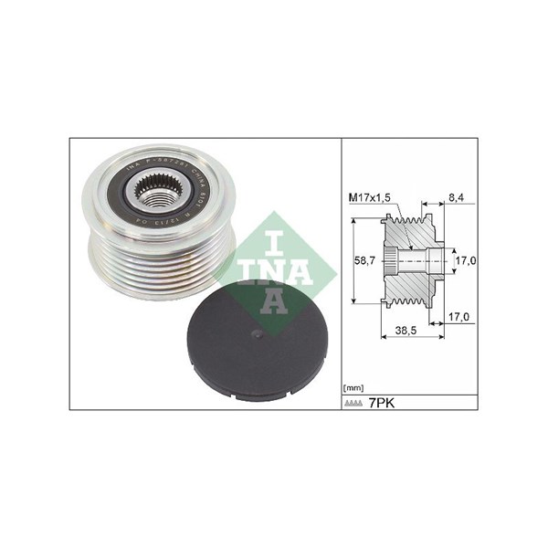 Frihjulskoppling, generator Ina 535 0318 10 INA