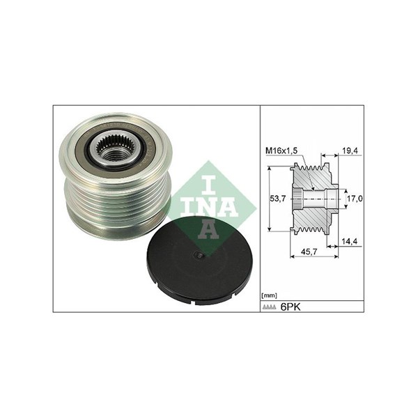 Frihjulskoppling, generator Ina 535 0328 10 INA