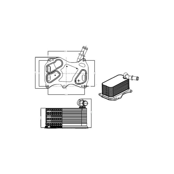 Oljekylare, motor Nrf 31839 NRF Oljekylare, motor Nrf 31839 NRF