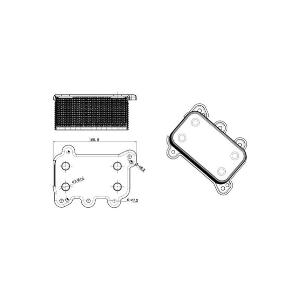 Oljekylare, motor Nrf 31850 NRF Oljekylare, motor Nrf 31850 NRF