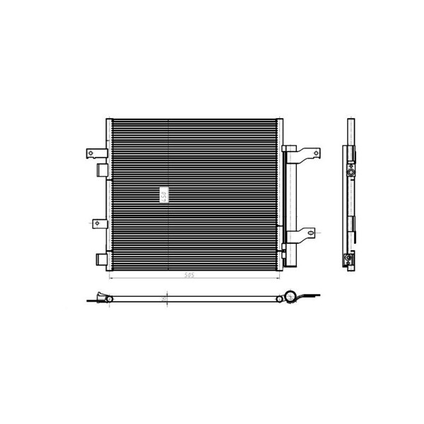 Kondensor, klimatanläggning Nrf 350388 NRF