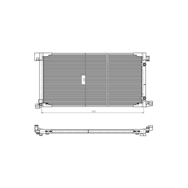 Kondensor, klimatanläggning Nrf 350449 NRF