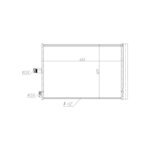 Kondensor, klimatanläggning Nrf 350457 NRF