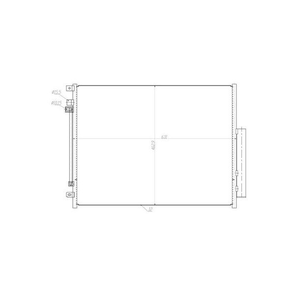 Kondensor, klimatanläggning Nrf 350459 NRF