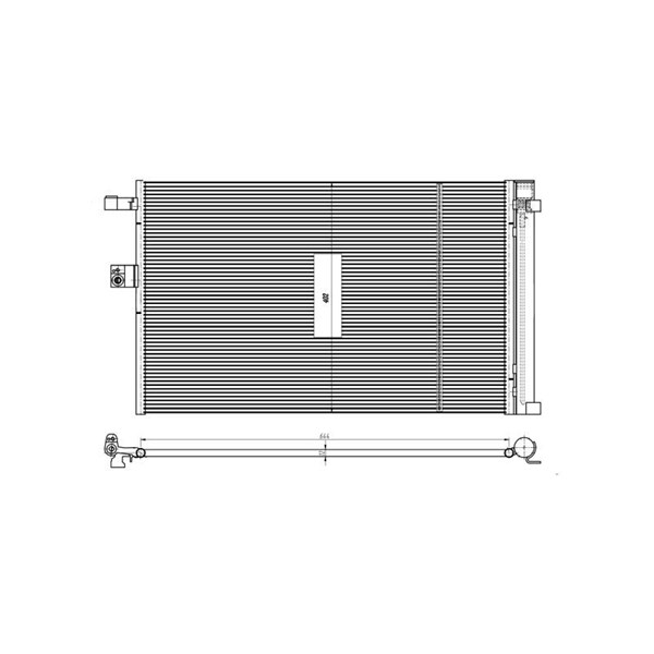 Kondensor, klimatanläggning Nrf 350462 NRF