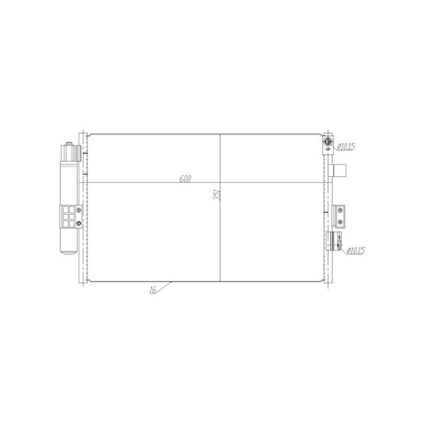 Kondensor, klimatanläggning Nrf 350464 NRF