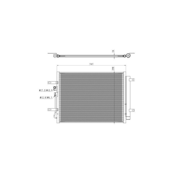 Kondensor, klimatanläggning Nrf 350471 NRF
