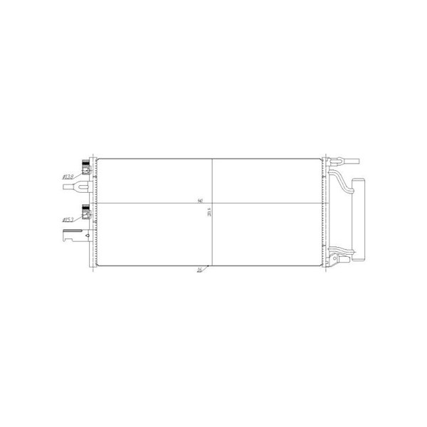 Kondensor, klimatanläggning Nrf 350475 NRF