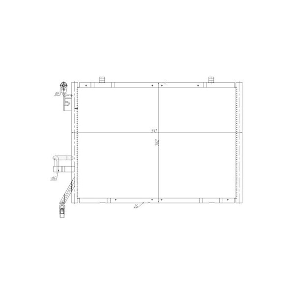 Kondensor, klimatanläggning Nrf 350483 NRF