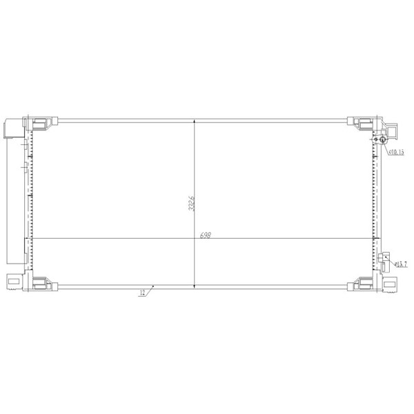Kondensor, klimatanläggning Nrf 350498 NRF