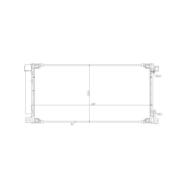 Kondensor, klimatanläggning Nrf 350498 NRF