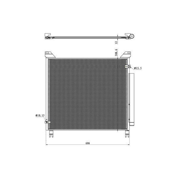 Kondensor, klimatanläggning Nrf 350499 NRF