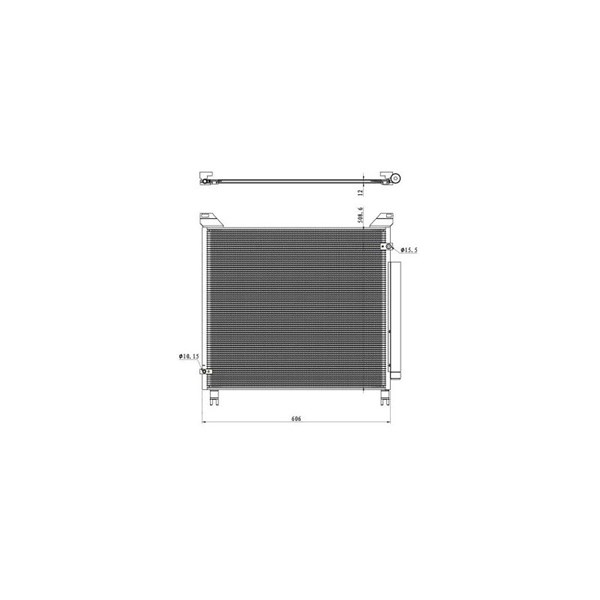 Kondensor, klimatanläggning Nrf 350499 NRF