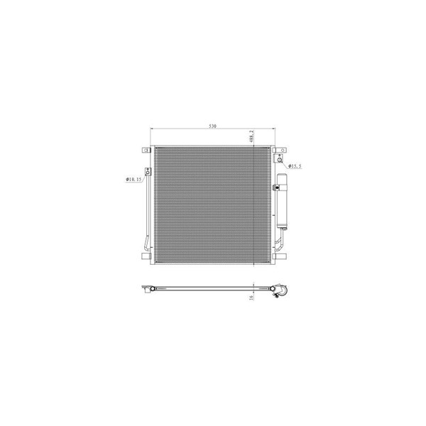 Kondensor, klimatanläggning Nrf 350502 NRF