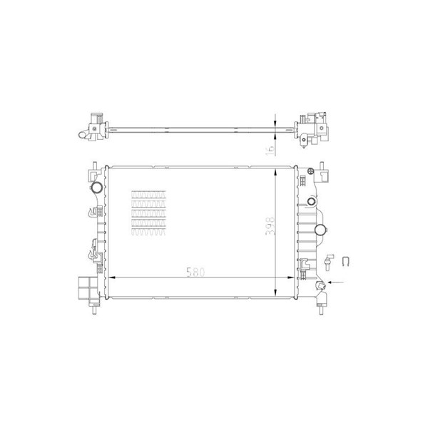 Kylare, motorkylning Nrf 550003 NRF Kylare, motorkylning Nrf 550003 NRF
