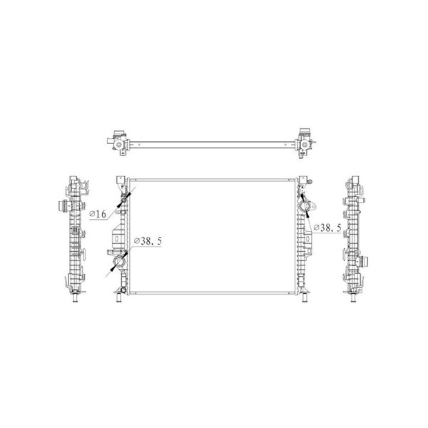 Kylare, motorkylning Nrf 550006 NRF