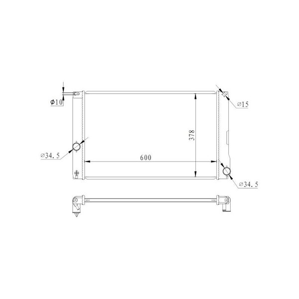 Kylare, motorkylning Nrf 550008 NRF