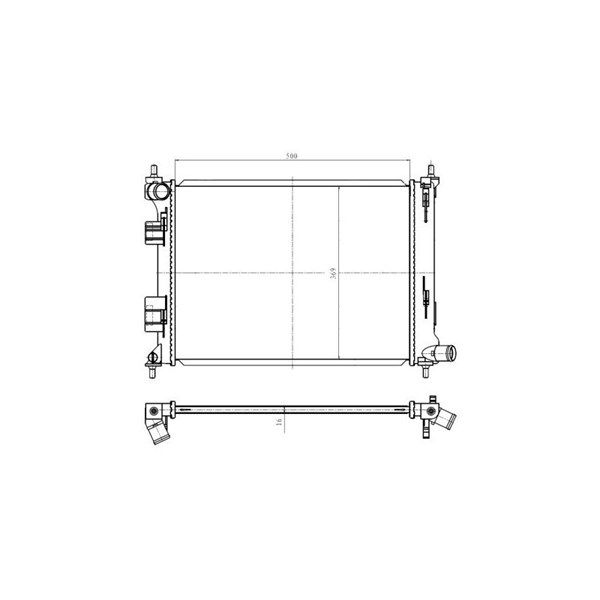 Kylare, motorkylning Nrf 550010 NRF