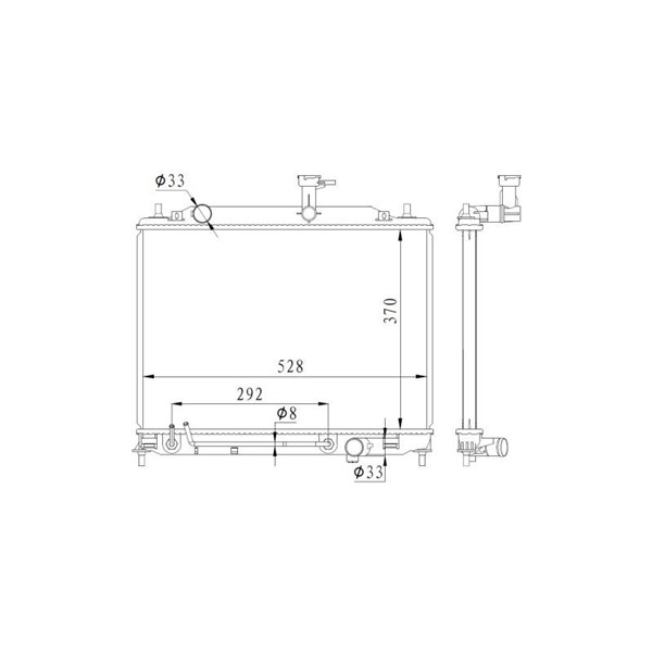 Kylare, motorkylning Nrf 550015 NRF Kylare, motorkylning Nrf 550015 NRF