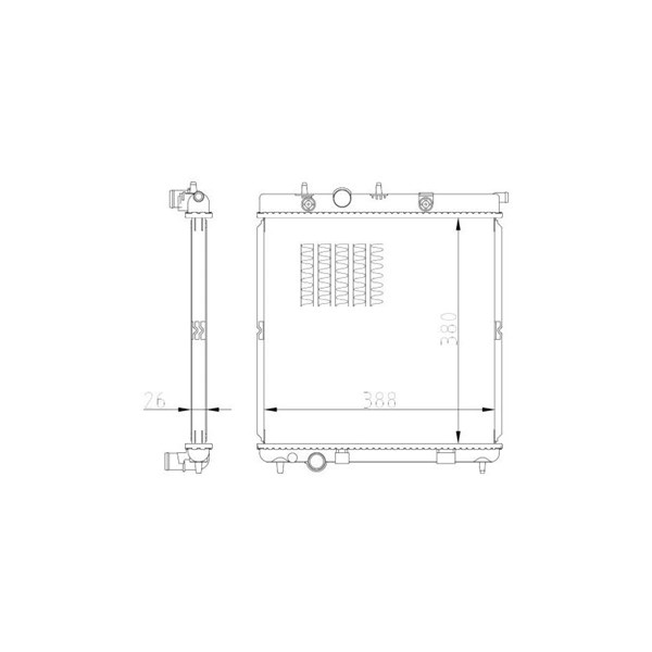 Kylare, motorkylning Nrf 550016 NRF Kylare, motorkylning Nrf 550016 NRF