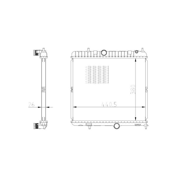 Kylare, motorkylning Nrf 550021 NRF Kylare, motorkylning Nrf 550021 NRF