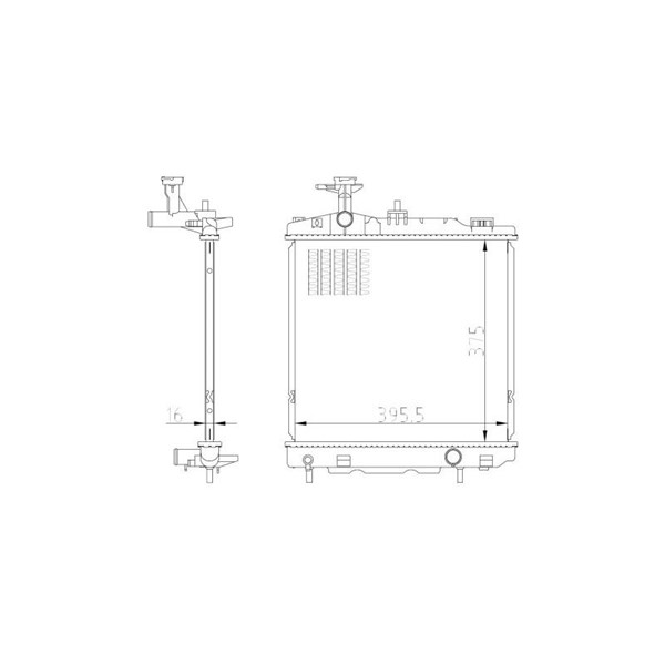 Kylare, motorkylning Nrf 550022 NRF