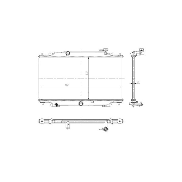 Kylare, motorkylning Nrf 550024 NRF Kylare, motorkylning Nrf 550024 NRF