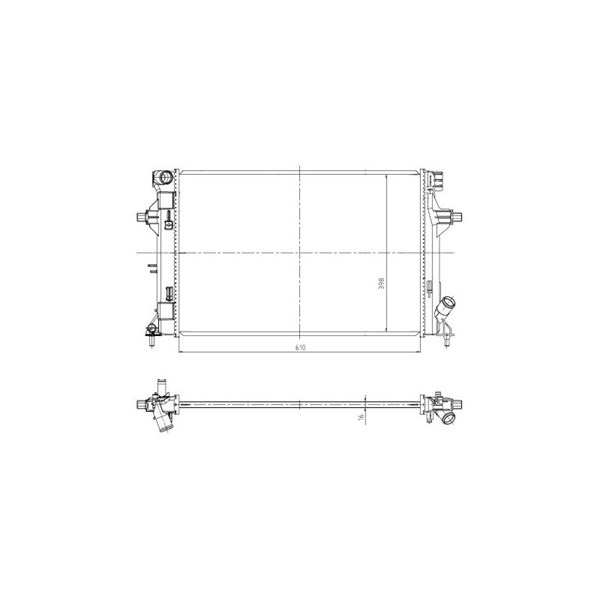 Kylare, motorkylning Nrf 550035 NRF Kylare, motorkylning Nrf 550035 NRF