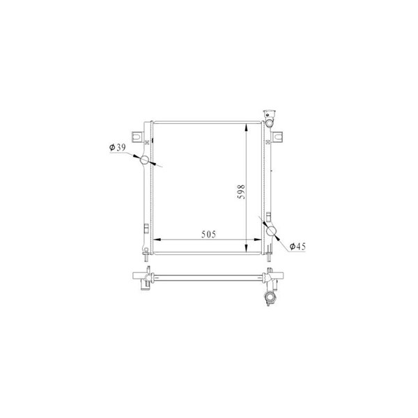 Kylare, motorkylning Nrf 550037 NRF Kylare, motorkylning Nrf 550037 NRF