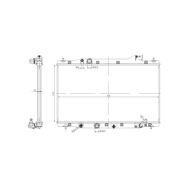Kylare, motorkylning Nrf 550040 NRF Kylare, motorkylning Nrf 550040 NRF