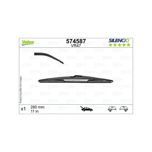 Torkarblad, Bak Valeo 574587 VALEO