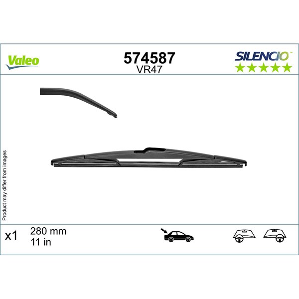 Torkarblad, Bak Valeo 574587 VALEO