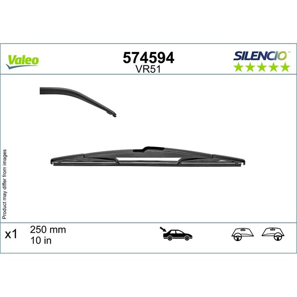 Torkarblad, Bak Valeo 574594 VALEO