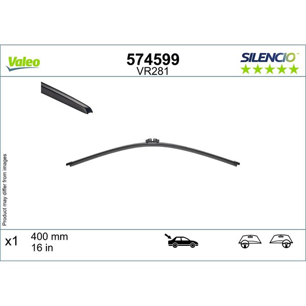 Torkarblad, Bak Valeo 574599 VALEO