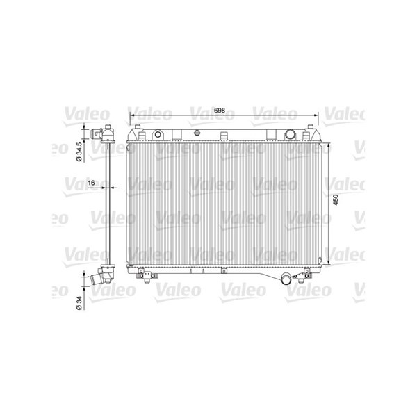 Kylare, motorkylning Valeo 701722 VALEO