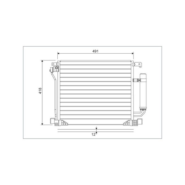 Kondensor, klimatanläggning Valeo 822587 VALEO