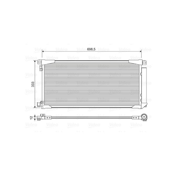 Kondensor, klimatanläggning Valeo 822607 VALEO