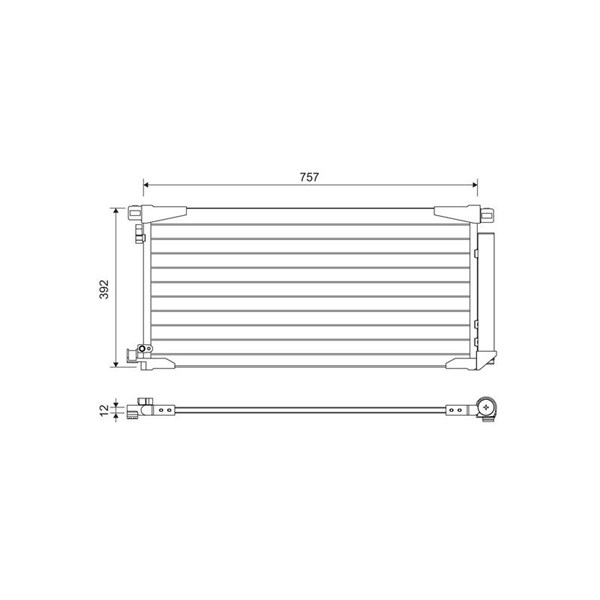 Kondensor, klimatanläggning Valeo 822607 VALEO