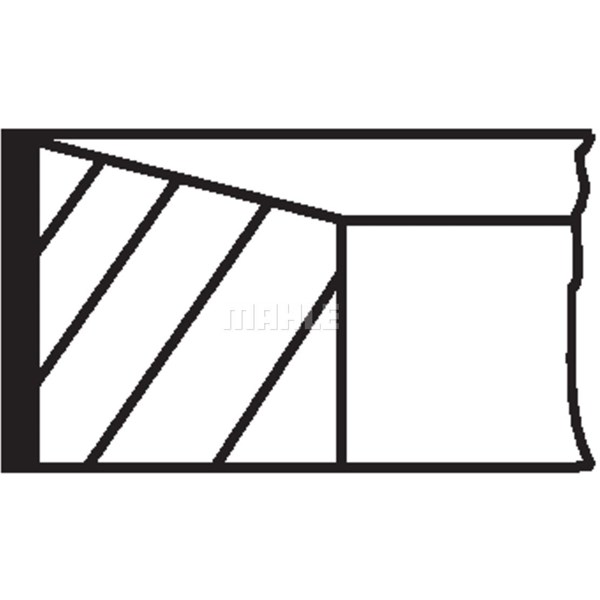 Kolvringar, kit Mahle 021 RS 00119 0N0 MAHLE