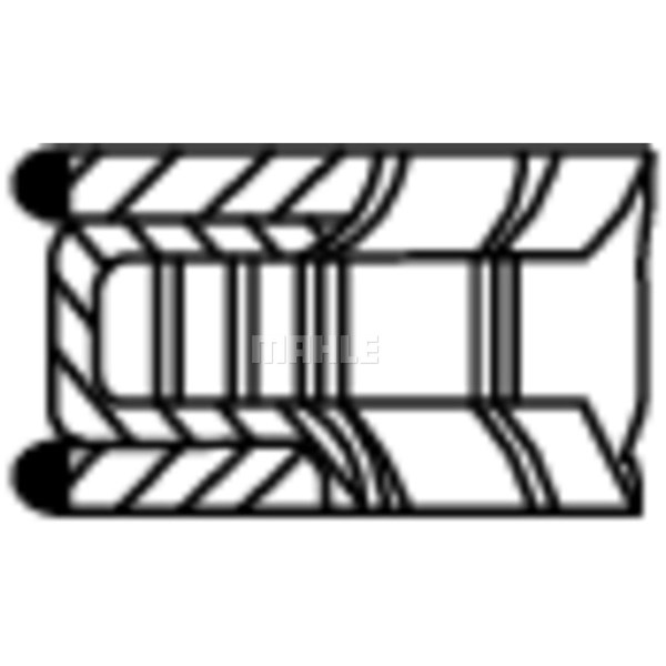 Kolvringar, kit Mahle 028 RS 00131 0V0 MAHLE