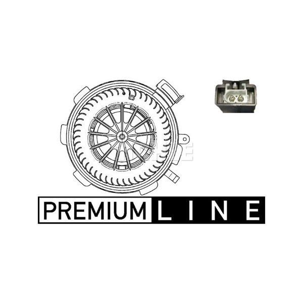 Kupéfläkt 12V, Fram Mahle AB 89 000P MAHLE