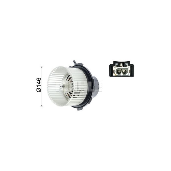 Kupéfläkt 12V, Fram Mahle AB 89 000P MAHLE