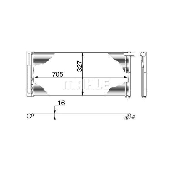 Kondensor, klimatanläggning Mahle AC 425 000S MAHLE