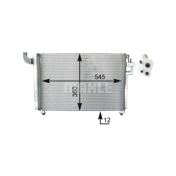 Kondensor, klimatanläggning Mahle AC 434 000P MAHLE