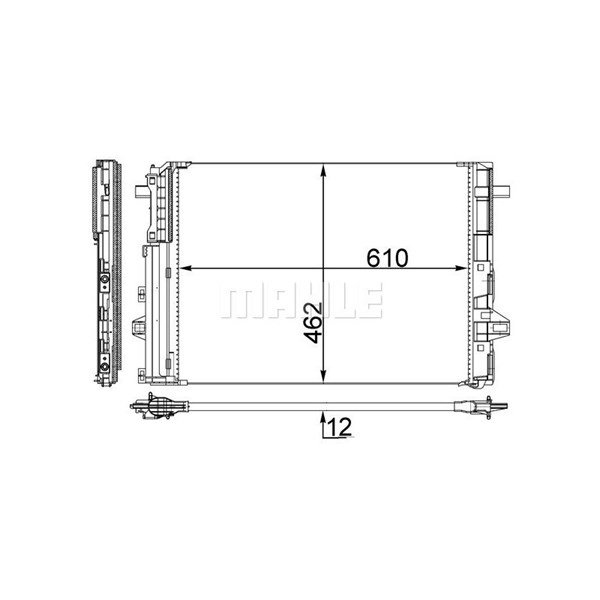 Kondensor, klimatanläggning Mahle AC 446 000S MAHLE