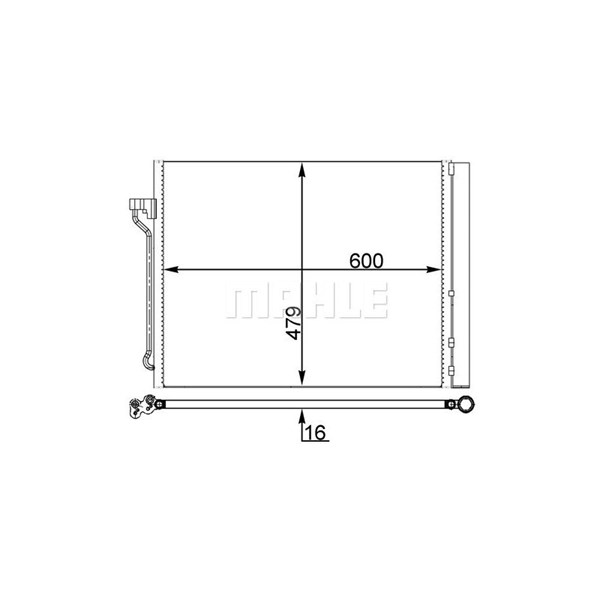 Kondensor, klimatanläggning Mahle AC 463 000S MAHLE